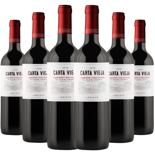 Kit 6 Garrafas Carta Vieja Cabernet Sauvignon